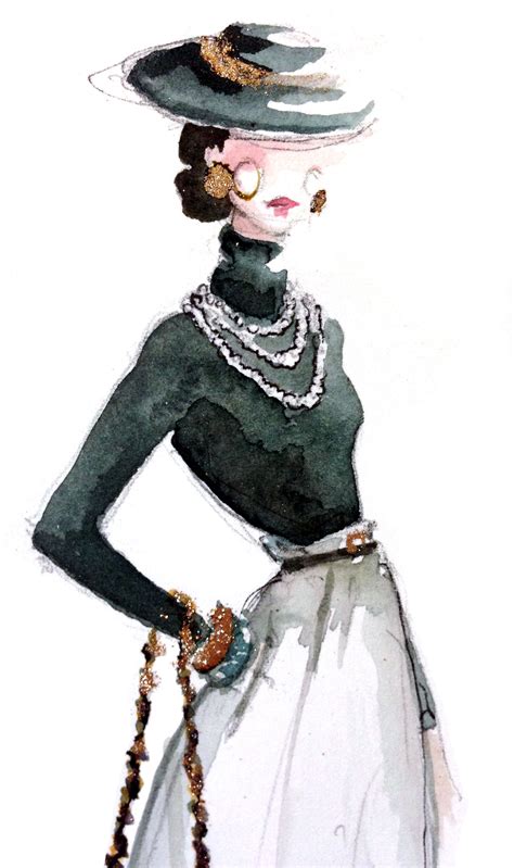 chanel sketch 20s|coco Chanel style.